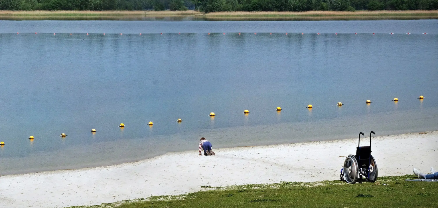Rolstoeler op zoek naar water, Huub Janssen
